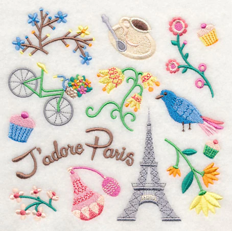 J'adore Paris Collage - Image 3