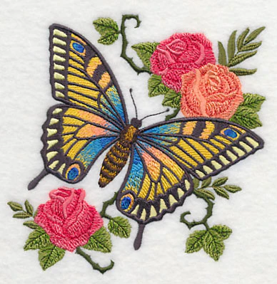 Jane's Butterfly with Roses - Image 4