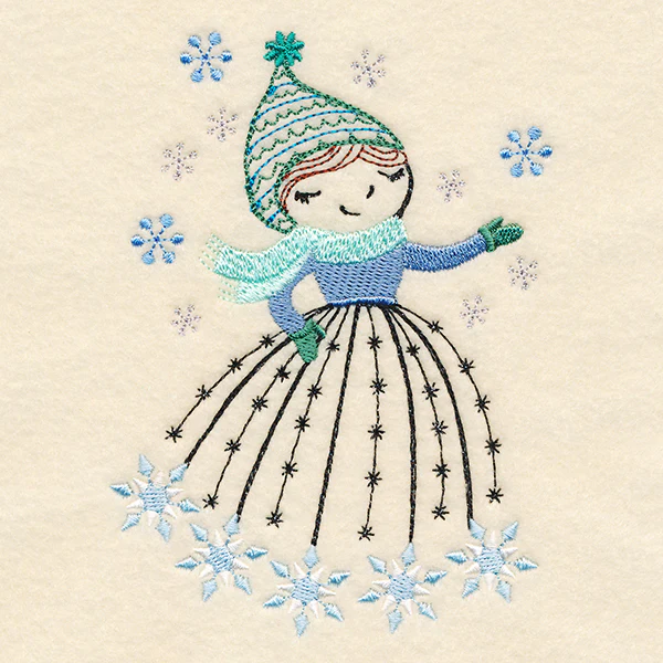 January Friend with Snowflakes - Image 2