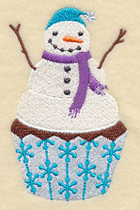 January Snowman Cupcake - Image 2