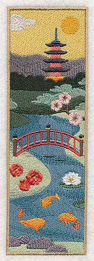 Japanese Garden Panel Scene - Bridge - Image 4