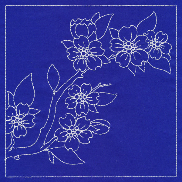 Japanese Sashiko Quilting - Cherry Blossoms - Image 2