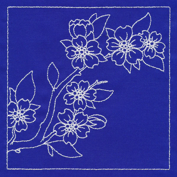 Japanese Sashiko Quilting - Cherry Blossoms - Image 4