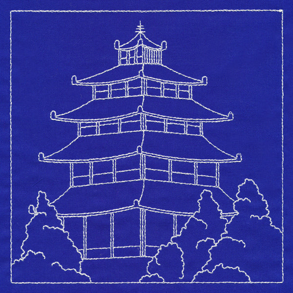 Japanese Sashiko Quilting - Pagoda - Image 3