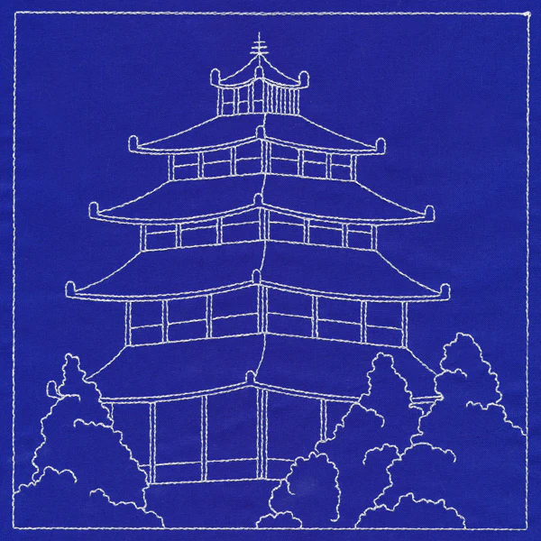 Japanese Sashiko Quilting - Pagoda - Image 6