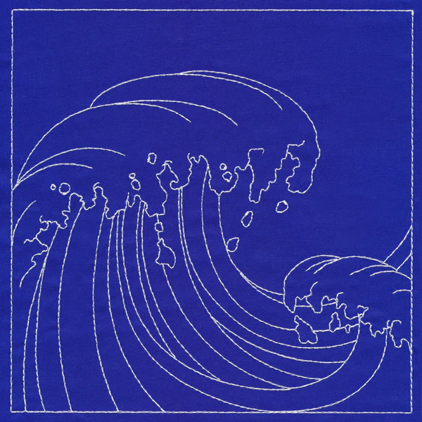 Japanese Sashiko Quilting - Waves