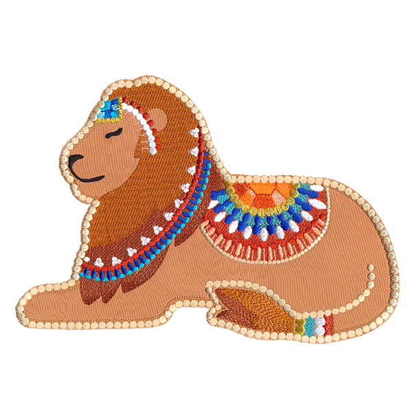 Jeweled Safari Lion (Applique) - Image 4