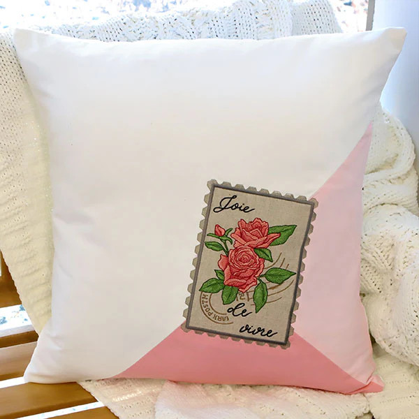 Joie de Vivre Rose Bouquet Stamp (Applique) - Image 2