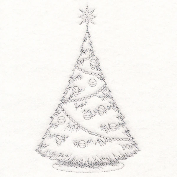 Jolly Christmas Tree Etching - Image 2