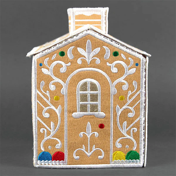 Jolly Gingerbread Tissue Box (In-the-Hoop) - Image 4