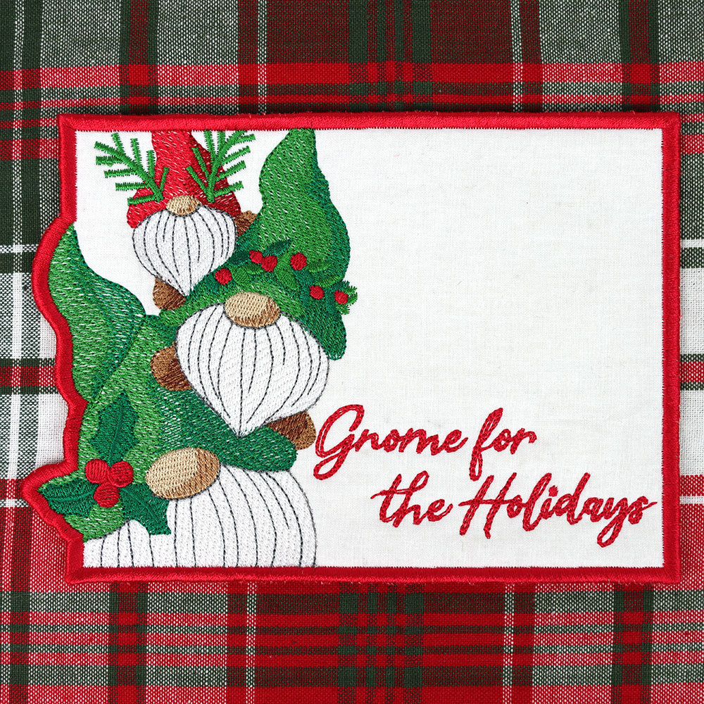 Jolly Gnome Stack Mug Rug (In-the-Hoop) - Image 2
