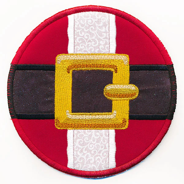Jolly Ol' Santa Belt Buckle Trivet (In-the-Hoop) - Image 3