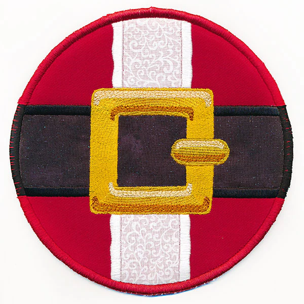 Jolly Ol' Santa Belt Buckle Trivet (In-the-Hoop) - Image 6