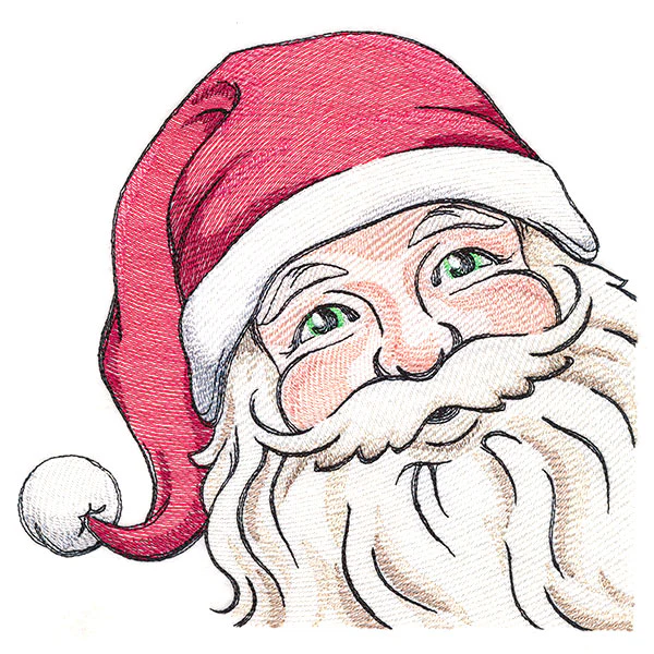 Jolly Peeking Santa Claus - Image 2