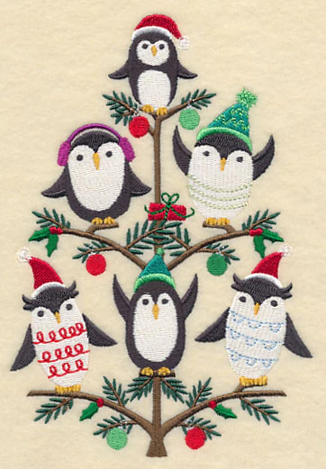 Jolly Penguin Christmas Tree - Image 3