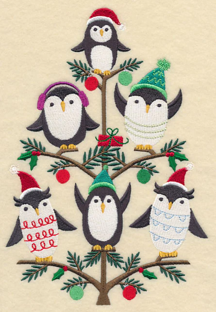 Jolly Penguin Christmas Tree - Image 4