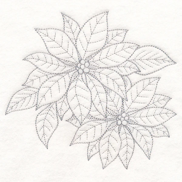 Jolly Poinsettia Etching - Image 2
