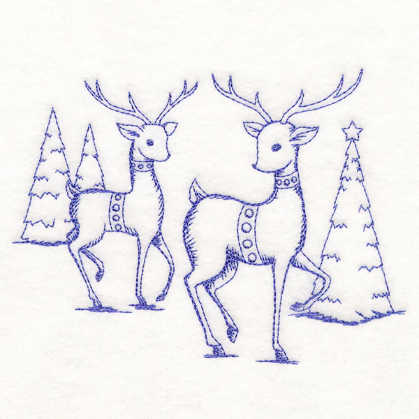 Jolly Reindeer Etching - Image 3