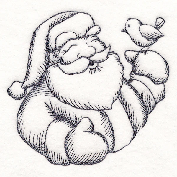 Jolly Santa Etching - Image 4