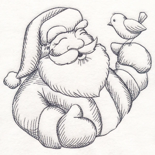 Jolly Santa Etching - Image 5