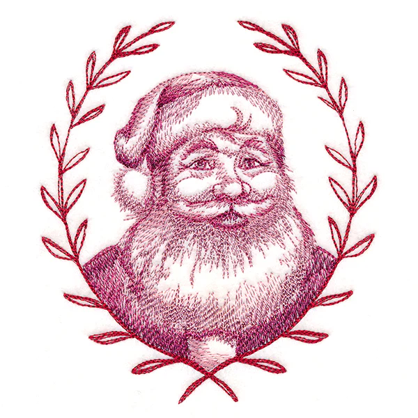 Jolly Santa with Laurels - Image 3