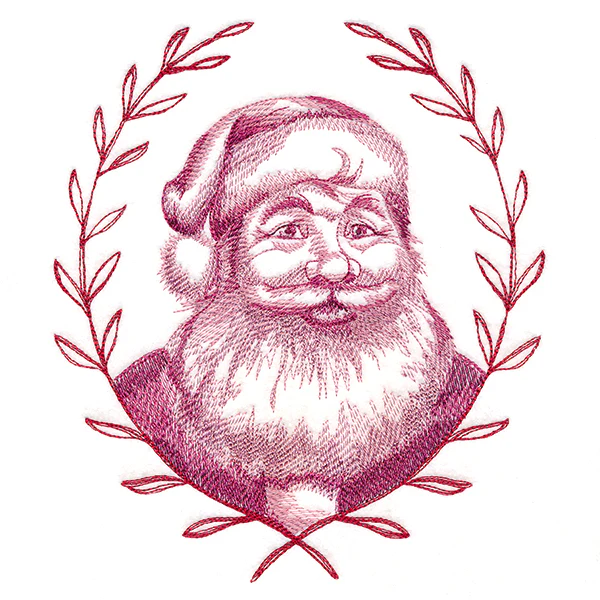 Jolly Santa with Laurels - Image 4