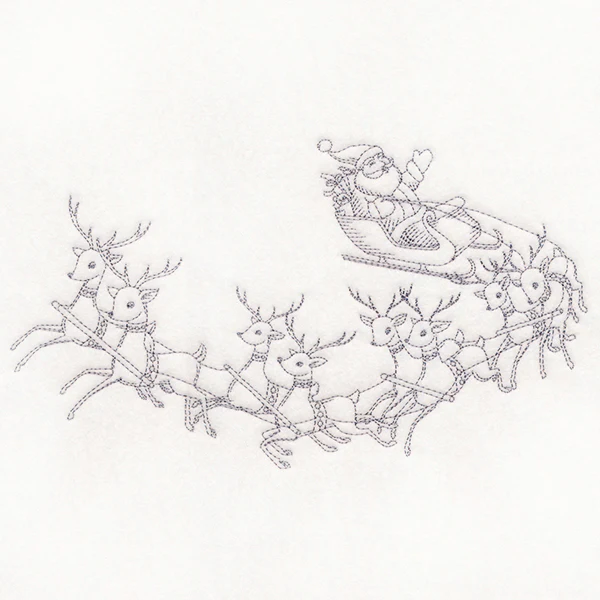Jolly Sleigh Ride Etching - Image 2