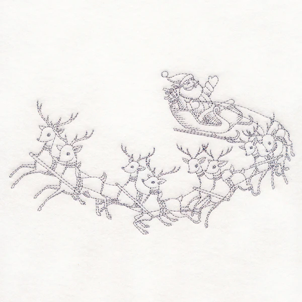 Jolly Sleigh Ride Etching - Image 3