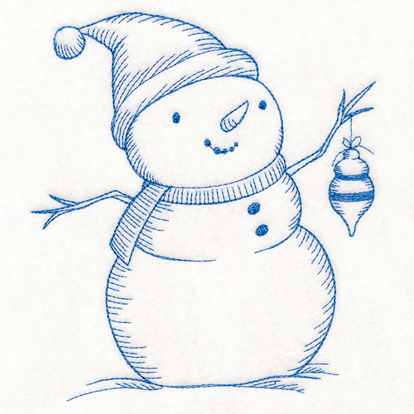 Jolly Snowman Etching - Image 2