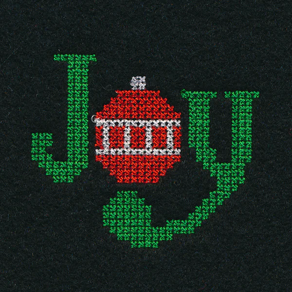 Joy Jar Topper (Cross Stitch) - Image 3