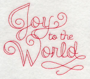 Joy to the World (Redwork) - Image 4