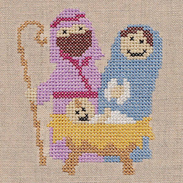 Joy to the World with Holy Family (Cross Stitch) - Image 2