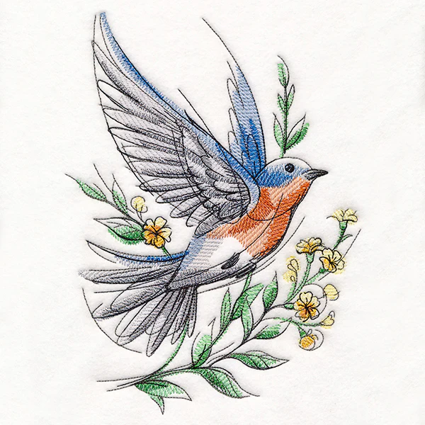 Joyful Storybook Eastern Bluebird - Image 2