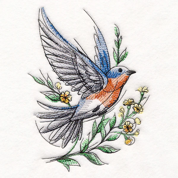 Joyful Storybook Eastern Bluebird - Image 5