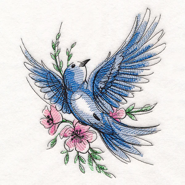 Joyful Storybook Mountain Bluebird - Image 2