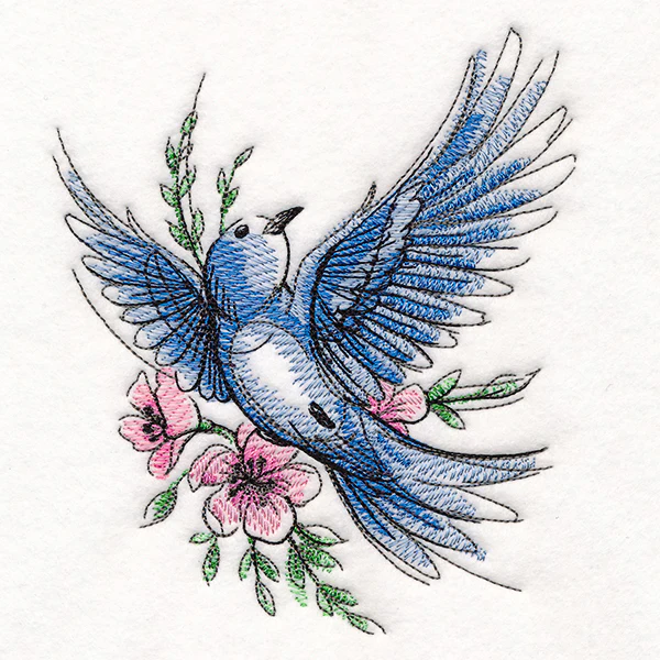 Joyful Storybook Mountain Bluebird - Image 3