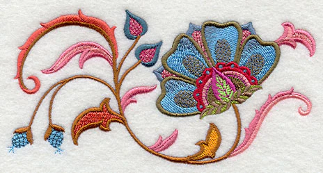 Jubilant Jacobean Bloom Rectangle 2 - Image 2