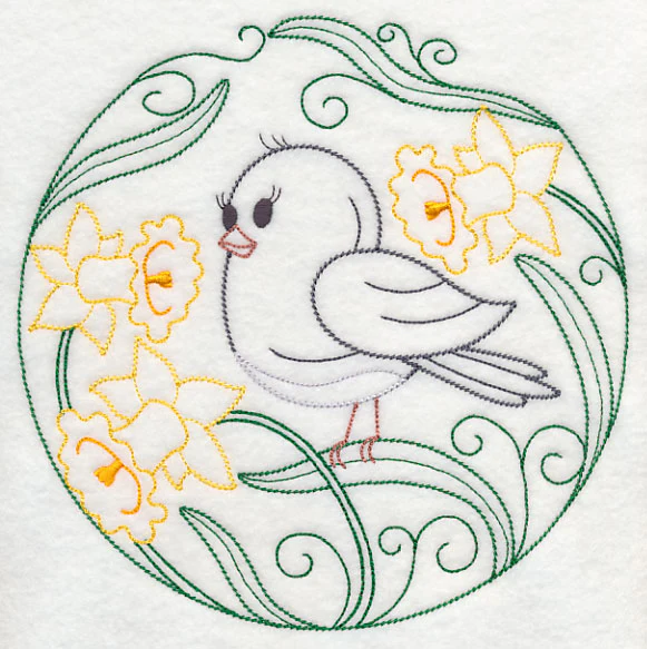 Junco and Daffodils (Vintage) - Image 6