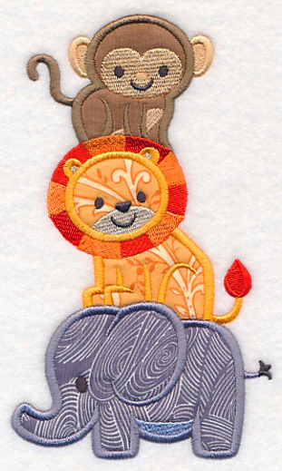 Jungle Animal Stack (Applique) - Image 2