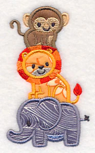 Jungle Animal Stack (Applique) - Image 3