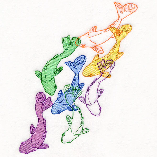 Just Keep Swimming Rainbow Koi - Image 4