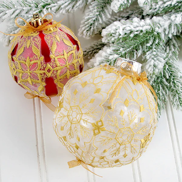 Kaleidoscope Christmas Ornament Cover (Organza) - Image 5