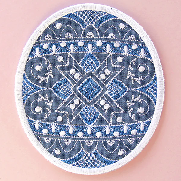 Kaleidoscope Easter Egg Coaster 3 (In-the-Hoop) - Image 2