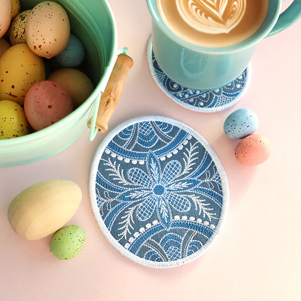 Kaleidoscope Easter Egg Coasters (In-the-Hoop) Design Pack - Image 14
