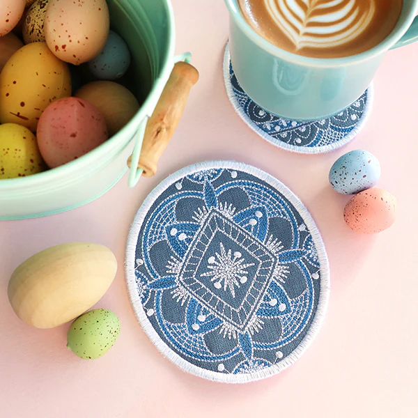 Kaleidoscope Easter Egg Coasters (In-the-Hoop) Design Pack - Image 15