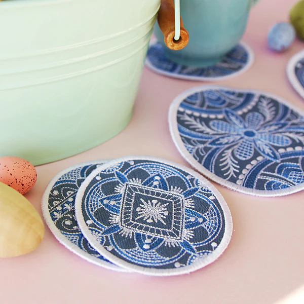 Kaleidoscope Easter Egg Coasters (In-the-Hoop) Design Pack - Image 3
