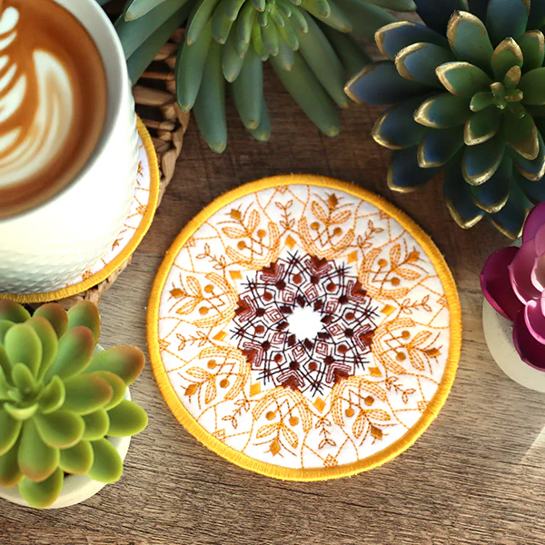 Kaleidoscope Mandala Coasters (In-the-Hoop) Design Pack - Image 22