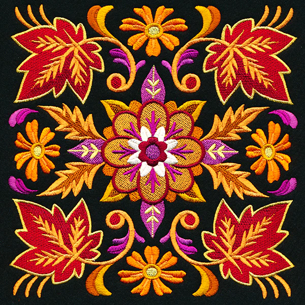 Kaleidoscope of Leaves Square