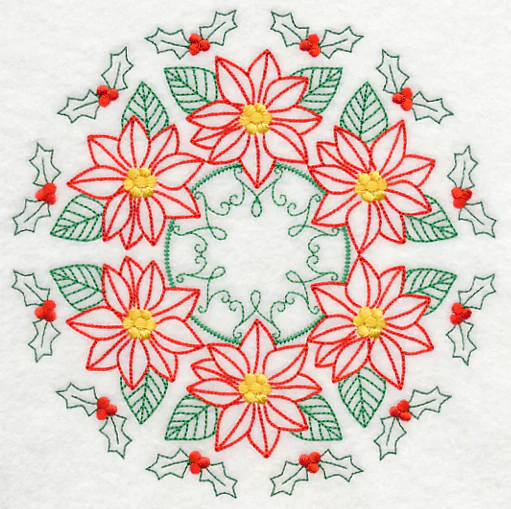Kaleidoscope of Poinsettias (Vintage) - Image 2