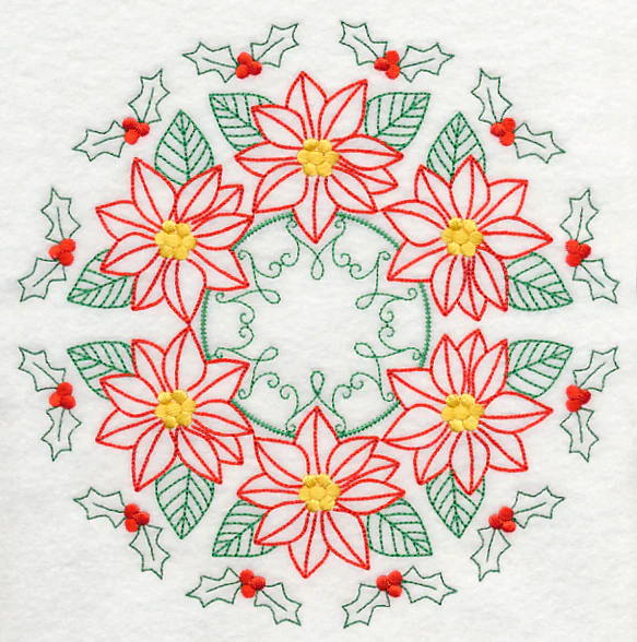 Kaleidoscope of Poinsettias (Vintage) - Image 6